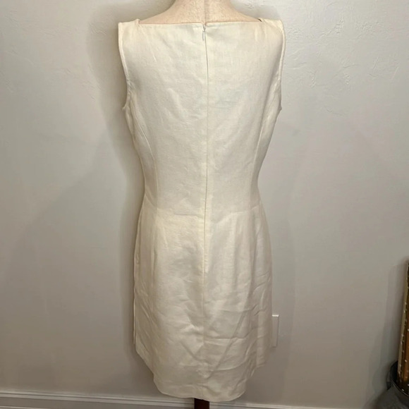 RALPH LAUREN LINEN/COTTON CLASSIC DRESS GOLD BUTTON DETAILS PATCH POCKETS 10 - Picture 6 of 8